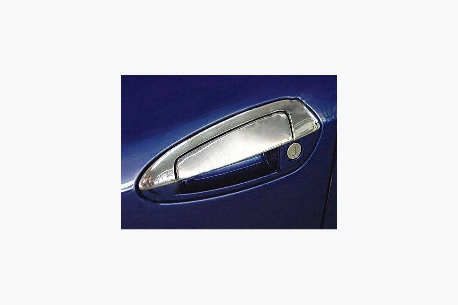 Fiat Punto Grande/EVO 2006-2018 Chrom Türgriffabdeckungen mit oberem Teil (2-türig, Edelstahl) Foto 1