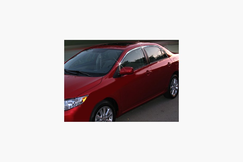 Toyota Corolla 2007-2013 Fensterzierleisten oben Edelstahl (4 Stk) Foto 2
