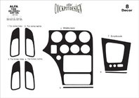 Alfa Romeo 159 2005–2011 Armaturenbrett Abdeckungen (Meric) Aluminium Foto 5