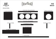 Audi 80/90 1987-1996 Dekorative Armaturenbrett Abdeckung Aluminium Foto 4