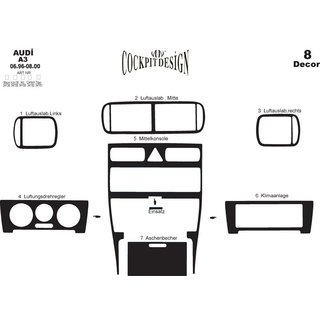 Armaturenbrett Abdeckungen (1996-2000) Audi A3 1996-2003 Foto 4