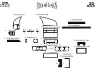BMW 3 Series E36 1990-2000 Armaturenbrett Abdeckungen Dunkelholz Foto 4