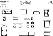 Chevrolet Blazer 1995-2005 Armaturenbrett Abdeckungen Holz Foto 2
