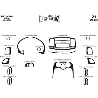 Armaturenbrett Abdeckungen Hyundai Accent 2006-2010 Foto 4
