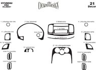 Hyundai Accent 2006-2010 Armaturenbrett Abdeckungen Carbon Foto 4