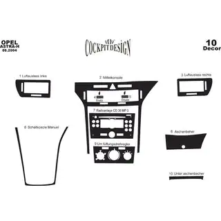 Armaturenbrett Abdeckungen Opel Astra H 2004-2013 Foto 4