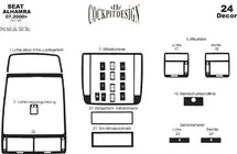 Seat Alhambra 1996-2010 Dekorative Armaturenbrett Abdeckung Foto 10