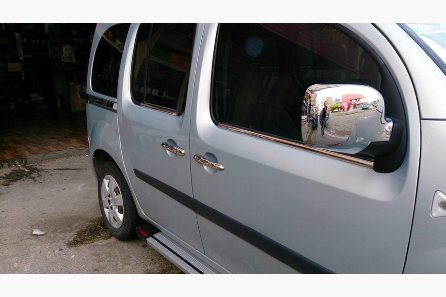 Renault Kangoo 2008–2020 Fensterrahmen Zierleisten Edelstahl Aussen (4 Stk) 4 Stk, Carmos - Türkischer Stahl Image
