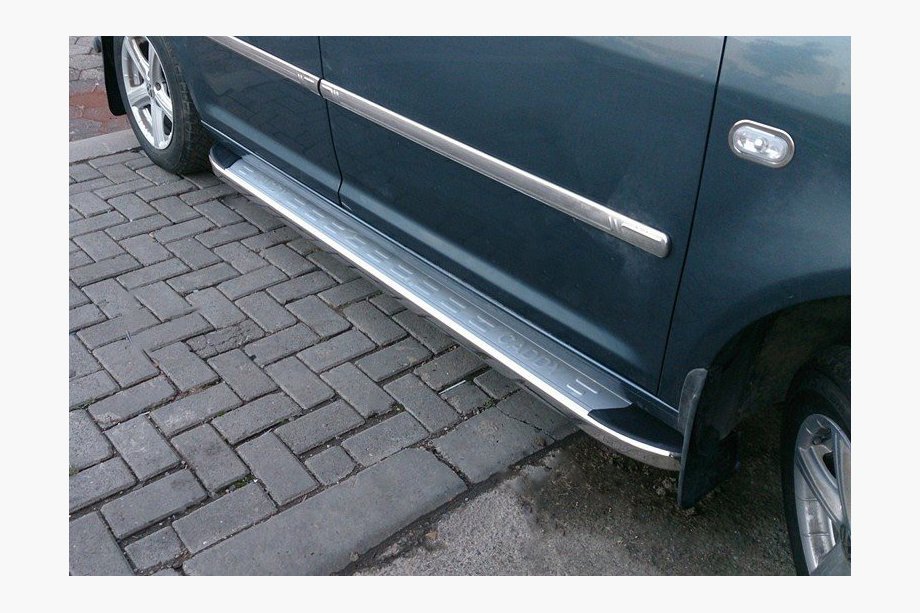 Volkswagen Caddy 2004-2010 Seitenschweller Omsa MSline (2 Stk, Aluminium) Image