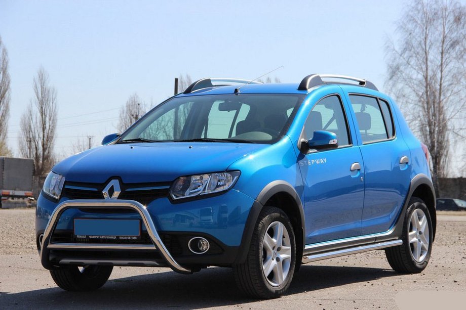 Renault Sandero 2013-2022 Frontbügel WT006 (Edelstahl) Image