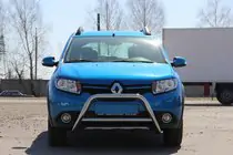 Dacia Sandero 2013-2020 Frontbügel WT006 (Edelstahl) Foto 2