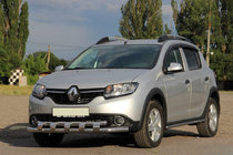 Dacia Sandero 2013-2020 Frontbügel ST015 (Edelstahl) Foto 1
