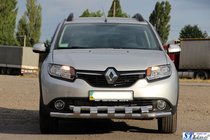 Dacia Sandero 2013-2020 Frontbügel ST015 (Edelstahl) Foto 2
