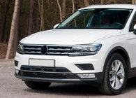 Volkswagen Tiguan 2016-2023 Zierleisten für Kühlergrillkante und Scheinwerfer 2016-2020 (3 Stk, Edelstahl) Foto 1