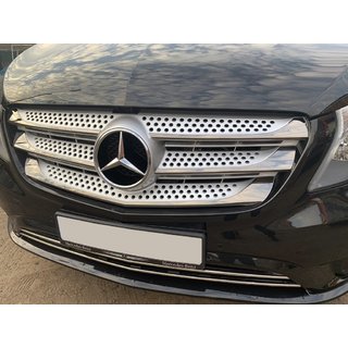 Grill Blenden 2014-2020 (5 Stk, BlackChrome) Mercedes Vito/V-class W447 2014- Foto 1