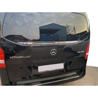 Chromleiste Heckscheibe (kleines Glas) Edelstahl Mercedes Vito/V-class W447 2014- Foto 1