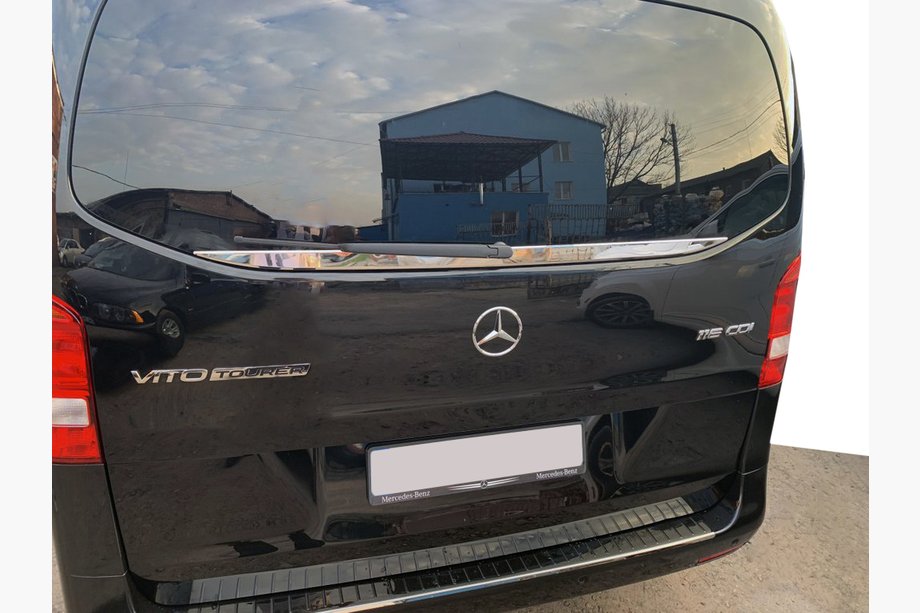 Mercedes Vito/V-class W447 2014- Chromleiste Heckscheibe (kleines Glas) Edelstahl Image