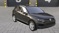 Volkswagen Touareg 2010-2018 Seitenschweller Tayga Grey (2 Stk., Aluminium) Foto 2