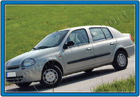 Renault Symbol 1999-2008 Chrom Türgriffblenden (Edelstahl) Foto 6