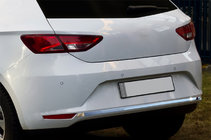 Seat Leon 2013-2020 Heckstoßstangenleiste Edelstahl Foto 1