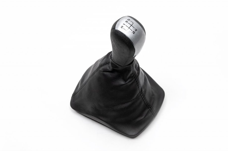 Skoda Octavia II A5 2006-2010 Schaltknauf mit Manschette (graue Einlage, 5-Gang) Image