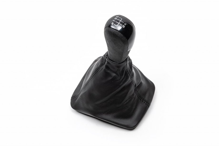 Skoda Octavia II A5 2006-2010 Schaltknauf mit Manschette (schwarze Einlage, 5-Gang) Image