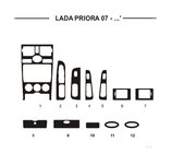 Lada Priora 2007-2018 Armaturenbrett Abdeckungen (Hartman) Foto 1