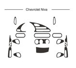 Chevrolet Niva 1998-2020 Armaturenbrett Abdeckungen (Hartman) Aluminium Foto 1