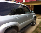 Toyota Land Cruiser Prado 120 2002-2009 Fensterzierleisten Edelstahl Aussen (6 Stk) OmsaLine - Italienischer Edelstahl Foto 2