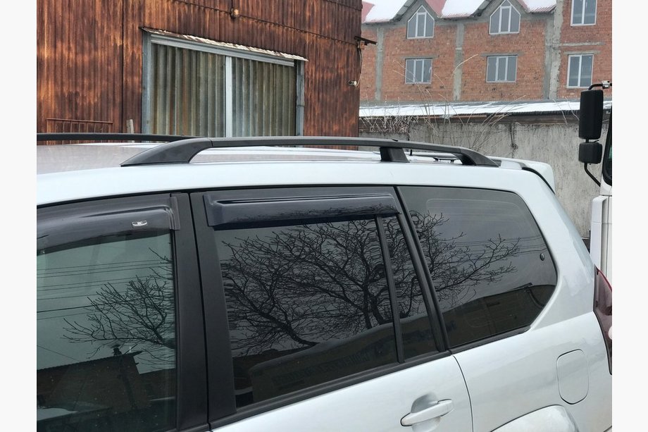 Toyota Land Cruiser Prado 120 2002-2009 Dachreling Schwarz Türkisch Metallfüße Foto 5