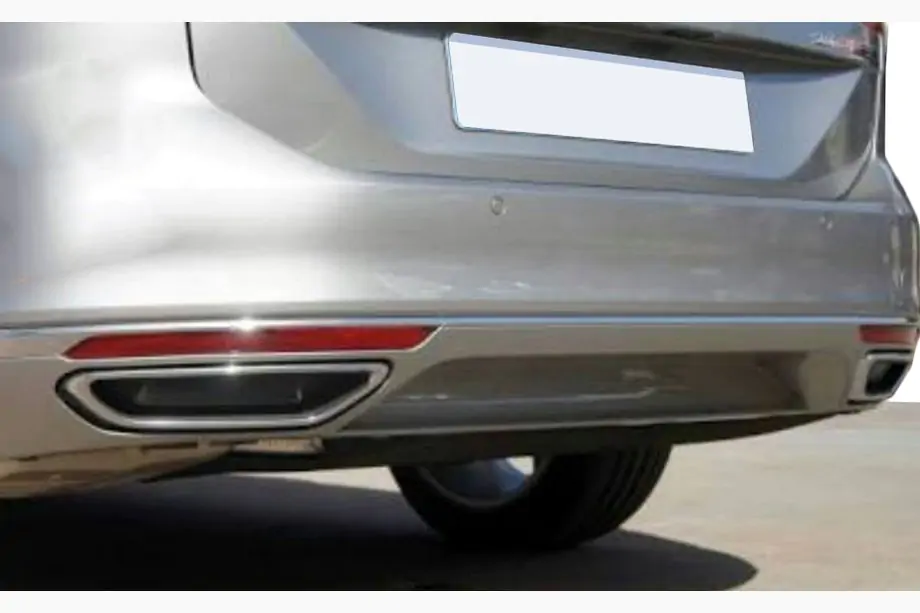 Volkswagen Passat B8 2015-2023 Auspuffblenden Imitation SD/SW (2015-2018, 2 Stk, Edelstahl) Foto 4