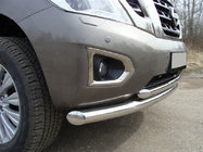 Ford Galaxy 1995-2006 Front Doppelstoßstange ST014 (Edelstahl) 51 x 42 mm Foto 1