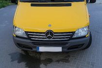 Mercedes Sprinter W901/902/903/904/905 1995–2006 Chrom Zierleisten für Kühlergrillrahmen (2002-2006, 5-teilig, Edelstahl) Carmos - Türkischer Edelstahl Foto 3