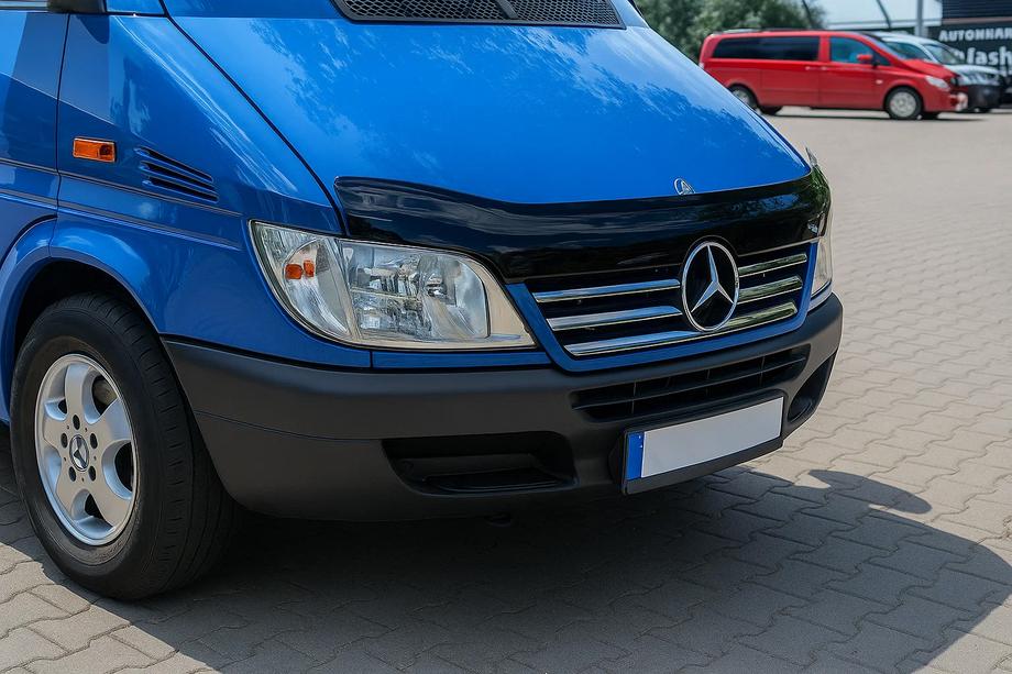 Mercedes Sprinter W901/902/903/904/905 1995–2006 Chrom Zierleisten für Kühlergrillrahmen (2002-2006, 5-teilig, Edelstahl) Carmos - Türkischer Edelstahl Image