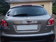 Nissan Qashqai 2007-2010 Chromleiste über dem Kennzeichen (Edelstahl) Ohne Taste, Carmos - Türkischer Stahl Foto 1