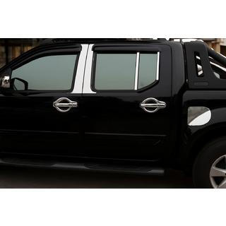 Chrom Säulenabdeckung (6 Stk, Edelstahl) Nissan Navara 2006-2015 Foto 1