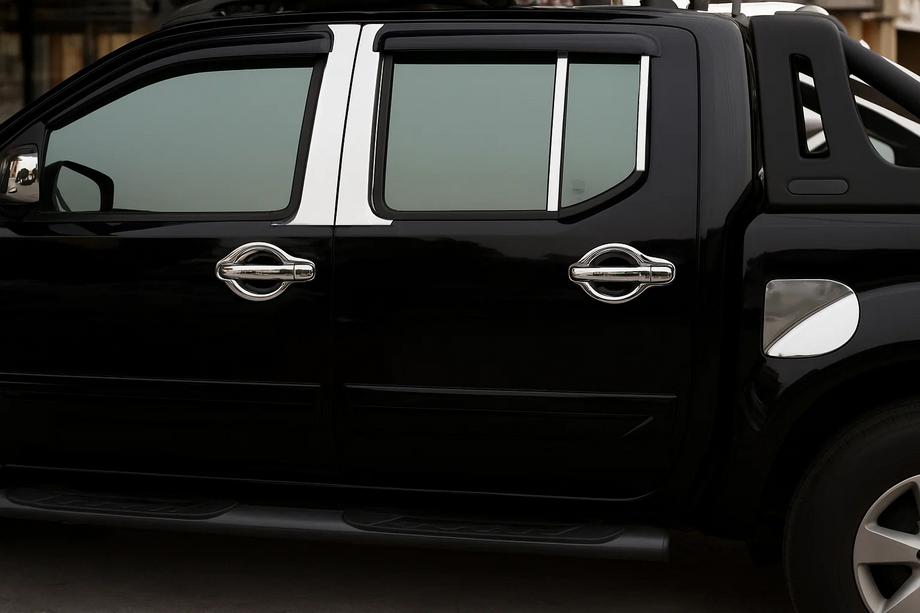 Nissan Navara 2006-2015 Chrom Säulenabdeckung (6 Stk, Edelstahl) Image