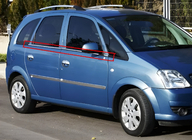Opel Meriva 2002-2010 Fensterzierleisten außen Edelstahl (4 Stk) Foto 1