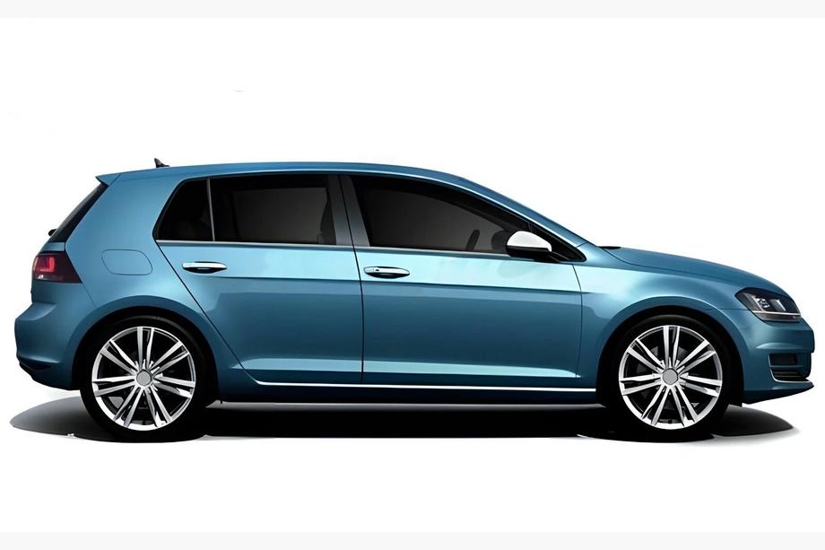 Volkswagen Golf 7/E-Golf 2012-2020 Untere Fensterleisten Black Chrome (4 Stk, Edelstahl) Foto 3