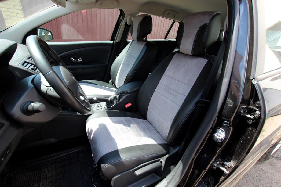 Renault Megane III 2009-2016 Autositzbezüge Kunstleder+Stoff+Alcantara Antara A0010 (Komplettset) Foto 1