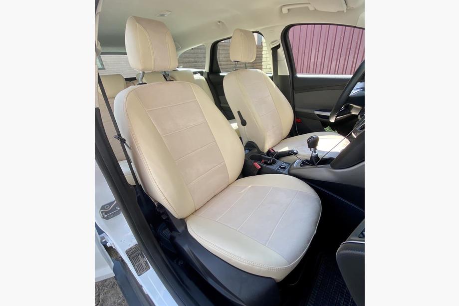 Ford Focus III 2011-2017 Autositzbezüge Kunstleder+Stoff+Alcantara Antara A099 (Komplettset) Foto 2