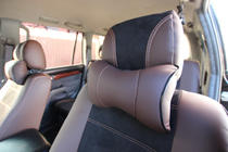 Toyota Land Cruiser Prado 120 2002-2009 Autositzbezüge Kunstleder+Stoff+Alcantara Antara A088 (kompletter Innenraum) Foto 17