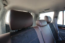 Toyota Land Cruiser Prado 120 2002-2009 Autositzbezüge Kunstleder+Stoff+Alcantara Antara A088 (kompletter Innenraum) Foto 15