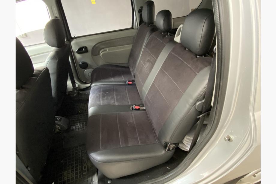 Renault Logan I 2005-2008 Autositzbezüge Kunstleder+Stoff+Alcantara Antara A001 (kompletter Innenraum) Foto 3
