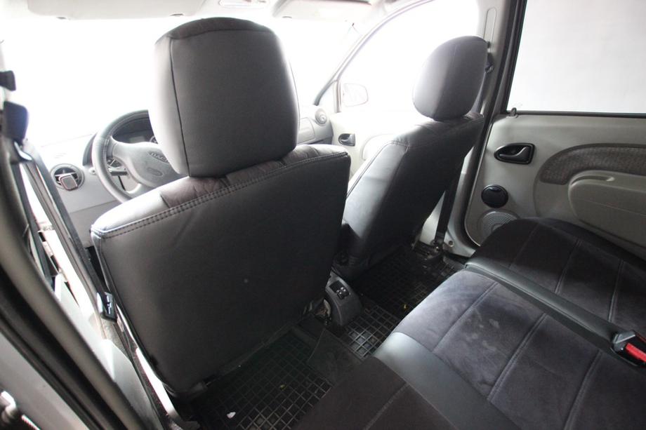 Renault Logan I 2005-2008 Autositzbezüge Kunstleder+Stoff+Alcantara Antara A001 (kompletter Innenraum) Foto 10