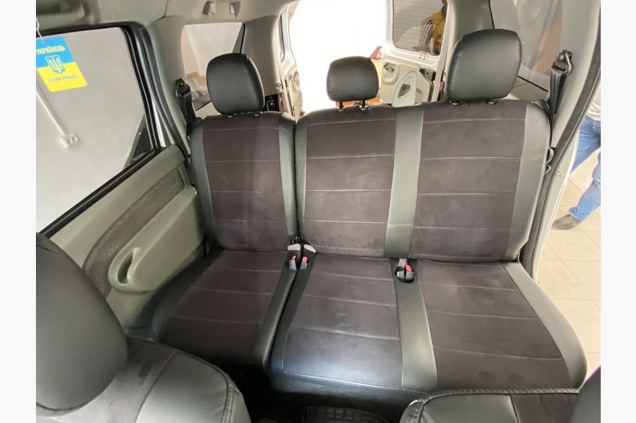 Dacia Logan I 2005-2008 Autositzbezüge Kunstleder+Stoff+Alcantara Antara A001 (kompletter Innenraum) Foto 5
