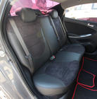 Hyundai Accent 2011-2017 Autositzbezüge Kunstleder+Stoff+Alcantara Antara A001 (kompletter Innenraum) Foto 3