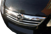 Opel Corsa D 2007-2014 Grillabdeckung Chrom (3-tlg., Edelstahl) Foto 1