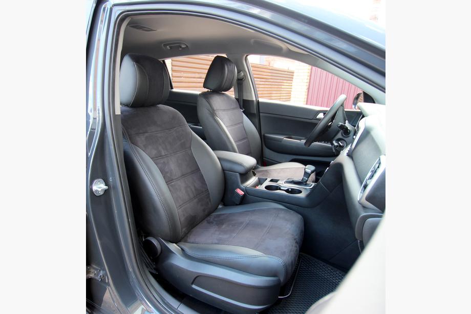 Kia Sportage 2015-2021 Autositzbezüge Kunstleder+Stoff+Alcantara Antara A001 (kompletter Innenraum) Image