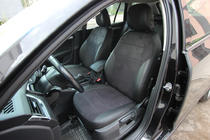 Skoda Octavia III A7 2013-2019 Autositzbezüge Kunstleder+Stoff+Alcantara Antara A001 (kompletter Innenraum) Foto 4